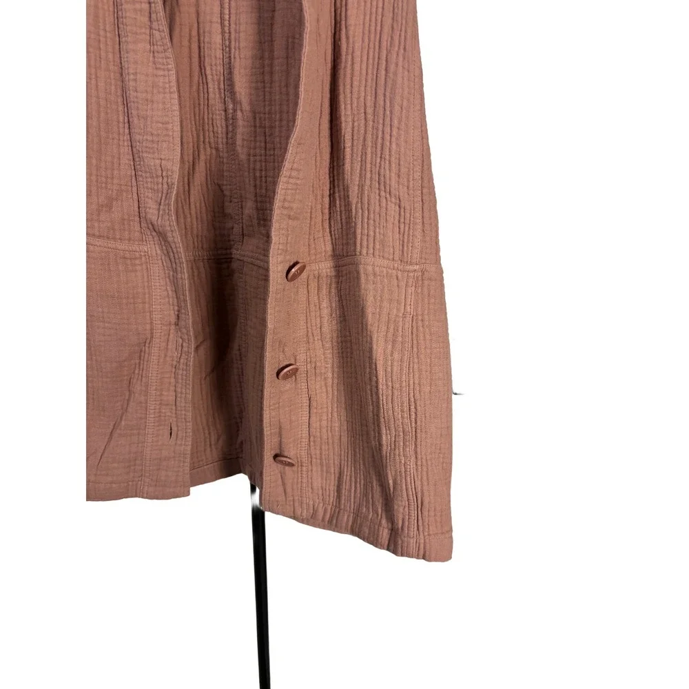 Madewell Lightspun Robe Jacket Dusty Rose Brown Pink Womens Small Lightweight‎